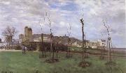 View of Montmartre from the cite des Fleurs Alfred Sisley